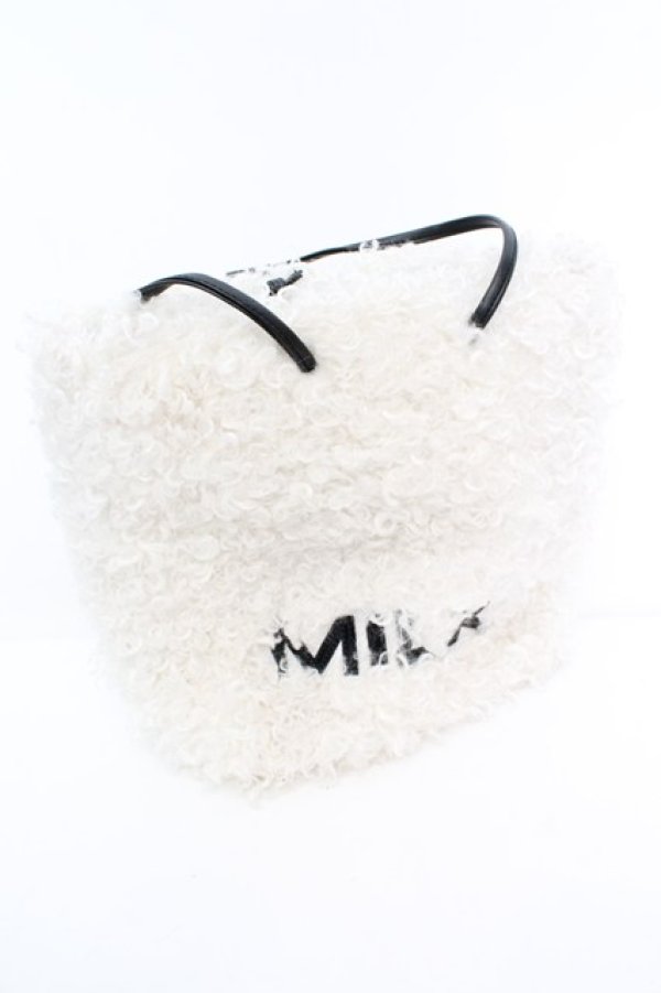 画像1: MILK / FLUFFY バッグ  オフシロ O-25-10-04-1016-ML-BG-OW-ZT335 (1)
