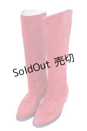 画像: 【SALE】PINK HOUSE / スエードブーツ LL アカ O-25-10-04-1017-LO-SH-OW-ZT088