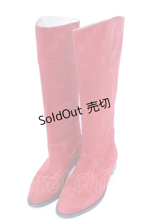 画像1: 【SALE】PINK HOUSE / スエードブーツ LL アカ O-25-10-04-1017-LO-SH-OW-ZT088 (1)