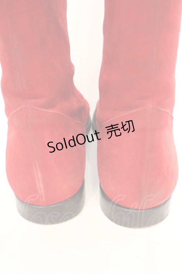 画像4: 【SALE】PINK HOUSE / スエードブーツ LL アカ O-25-10-04-1017-LO-SH-OW-ZT088 (4)