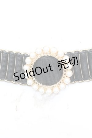 画像: LOLITA他 / バックルゴム細ベルト  クロ×ゴールド O-25-10-04-1019-LO-ZA-IG-ZT434-F002