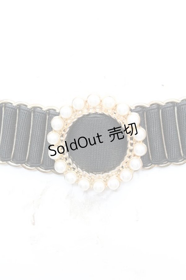 画像1: LOLITA他 / バックルゴム細ベルト  クロ×ゴールド O-25-10-04-1019-LO-ZA-IG-ZT434-F002 (1)