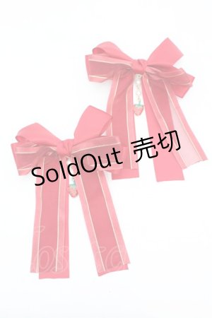 画像: 【SALE】LOLITA他 / リボンクリップ  アカ O-25-10-04-1022-LO-AC-IG-ZT434-F005