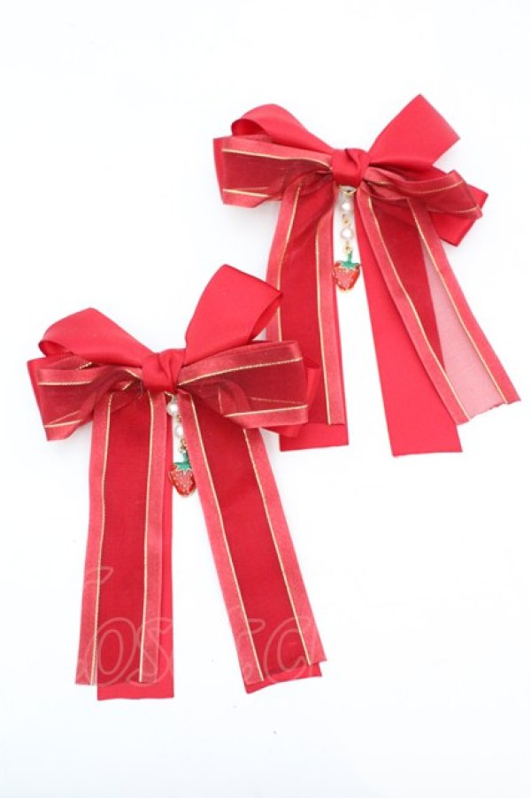 画像1: LOLITA他 / リボンクリップ  アカ O-25-10-04-1022-LO-AC-IG-ZT434-F005 (1)