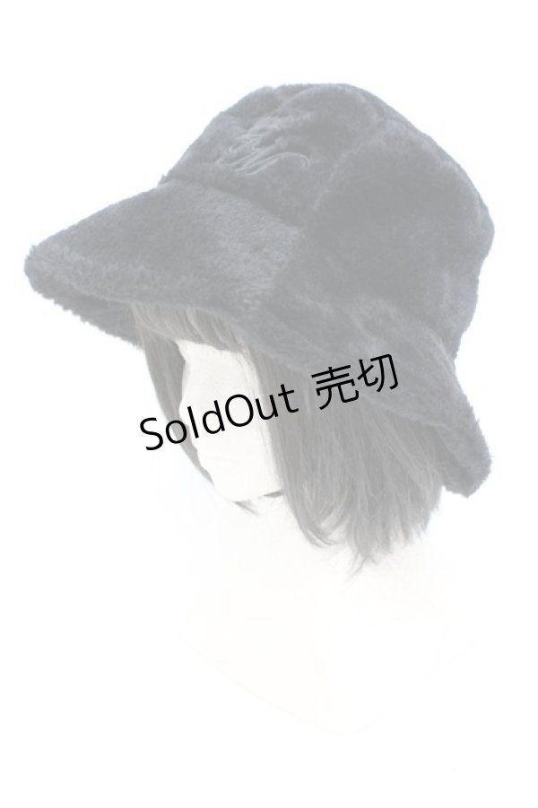 画像1: EATME / フワフワバケットハット  クロ O-25-10-04-1003-LO-AC-OW-ZT-K007 (1)