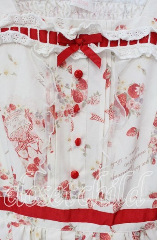 画像2: LIZ LISA / ストロベリーボンボン柄ワンピース 2 アイボリー系 O-25-10-04-068-LO-OP-OW-OS (2)