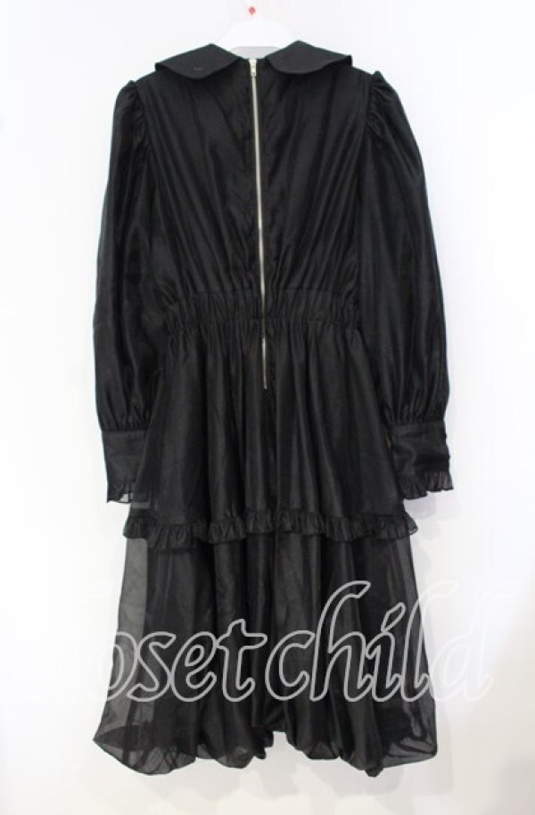 画像3: Swankiss / オーガンジーワンピース F クロ O-25-10-04-073-CA-OP-OW-ZT057 (3)