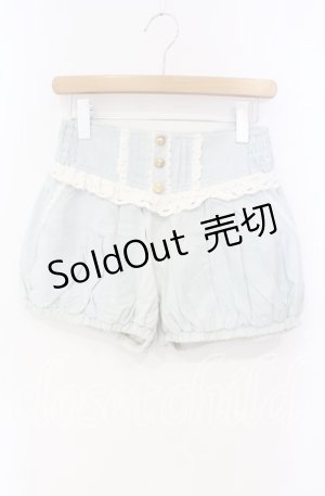 画像: LIZ LISA / レース配色バルーンパンツ 0 サックス O-25-10-04-077-LO-PA-OW-OS