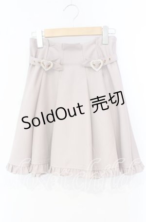 画像: Rojita / ハートビジュバックルフレアスカート  ピンク O-25-10-04-082-LO-SK-IG-OS