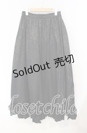 画像: Qutie Frash / 2025プレミアムセット【華龍】ロングスカート（パニエ入り）  ブラック O-25-10-04-087-QU-SK-IG-ZT1020
