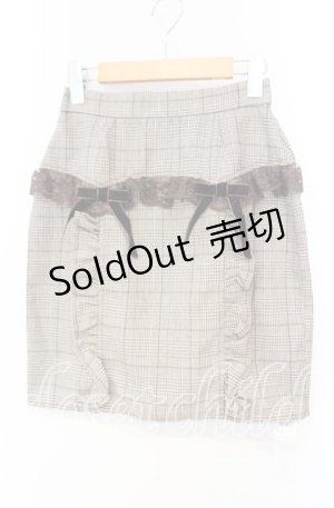 画像: Ank Rouge / 2つリボンスカート M ブラウン O-25-10-04-091-CA-SK-OW-OS