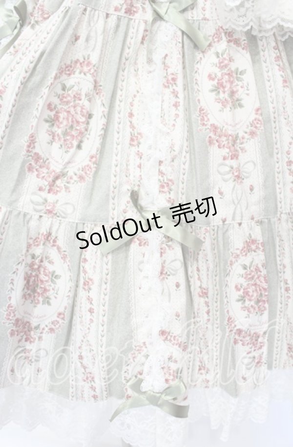 画像3: metamorphose / アンティークブーケ姫袖ワンピース 1 グラスグリーン O-25-10-04-092-ME-OP-OW-OS (3)