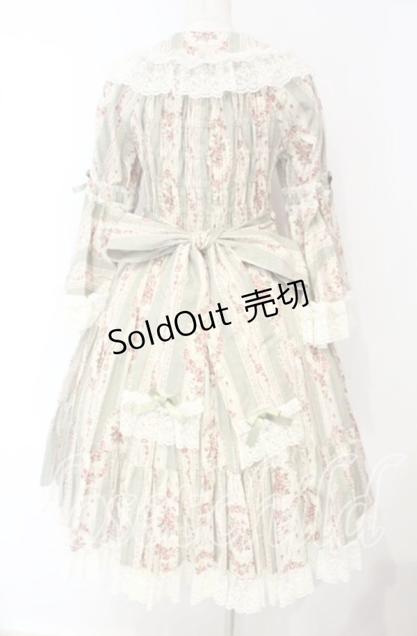 画像5: metamorphose / アンティークブーケ姫袖ワンピース 1 グラスグリーン O-25-10-04-092-ME-OP-OW-OS (5)