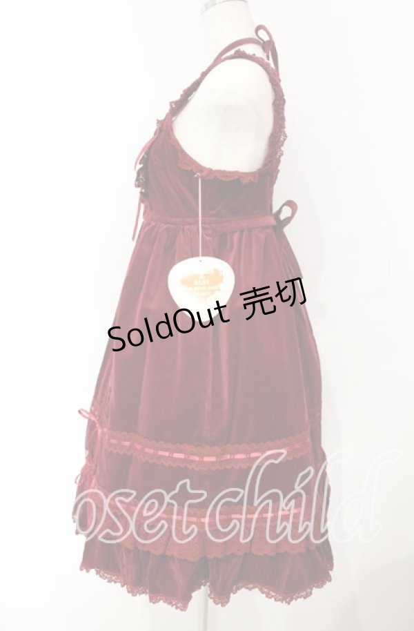 画像4: BABY,THE STARS SHINE BRIGHT / 別珍ベビードールジャンパースカート  えんじ O-25-10-04-093-BA-OP-OW-OS (4)