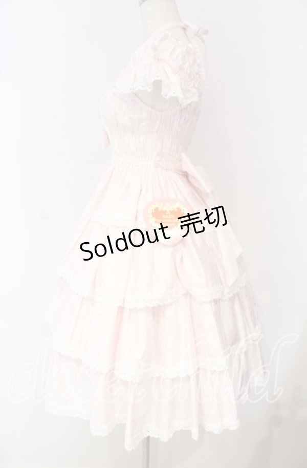 画像3: BABY,THE STARS SHINE BRIGHT / リボンミルキーシュガージャンパースカート  ピンク O-25-10-04-094-BA-OP-OW-OS (3)