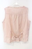画像3: PINK HOUSE / ピコフリルピンタックノースリーブブラウス  ピンク O-25-10-04-095-LO-BL-OW-ZT373 (3)