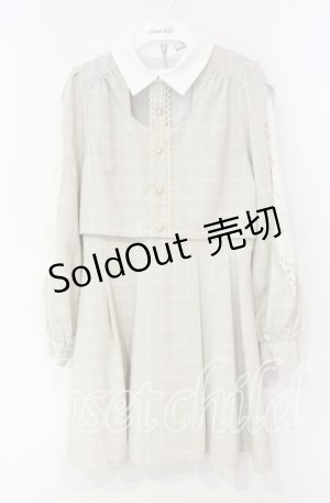 画像: Ank Rouge / 袖レース切り替えSET/UPワンピース  ベージュ O-25-10-04-015-CA-OP-IG-OS