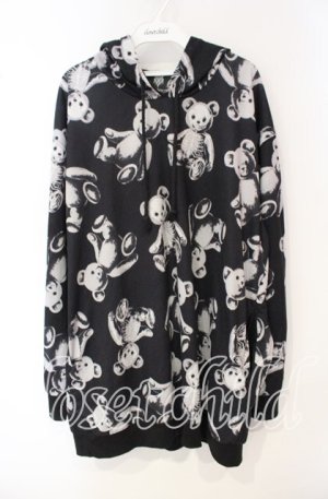 画像: Drug Honey / スケルトンテディプルパーカー  ブラック×グレー O-25-10-04-017-PU-TO-IG-OS