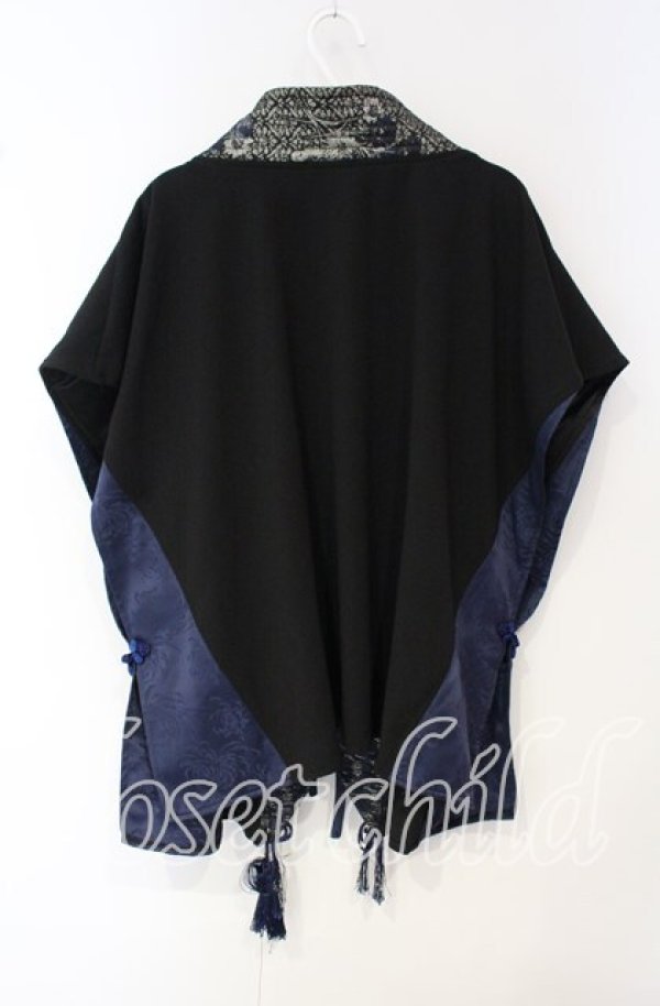 画像3: Qutie Frash / 陣羽織  ブラック×ブルー O-25-10-04-019-QU-TO-OW-OS (3)