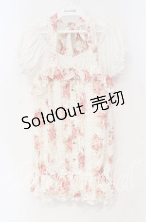 画像: LIZ LISA / 花柄レースレイヤードチュニック 0 シロ×ピンク O-25-10-04-028-LO-TO-OW-ZT49