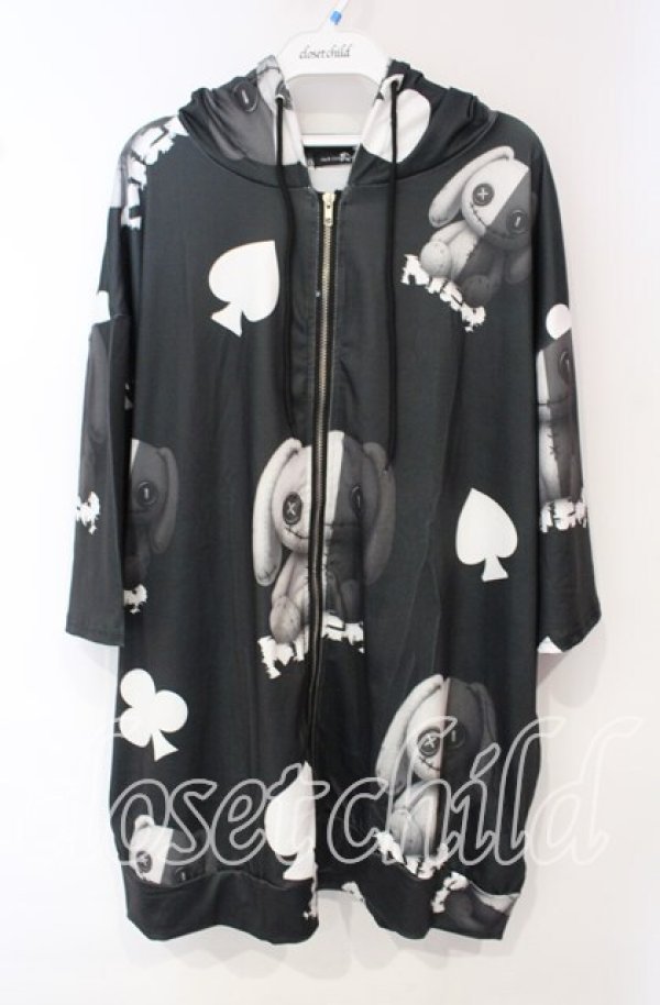 画像1: NieR Clothing / 2025年~ver.9 ユニセックスジップアウター  ブラック O-25-10-06-030-PU-TO-IG-ZT307 (1)