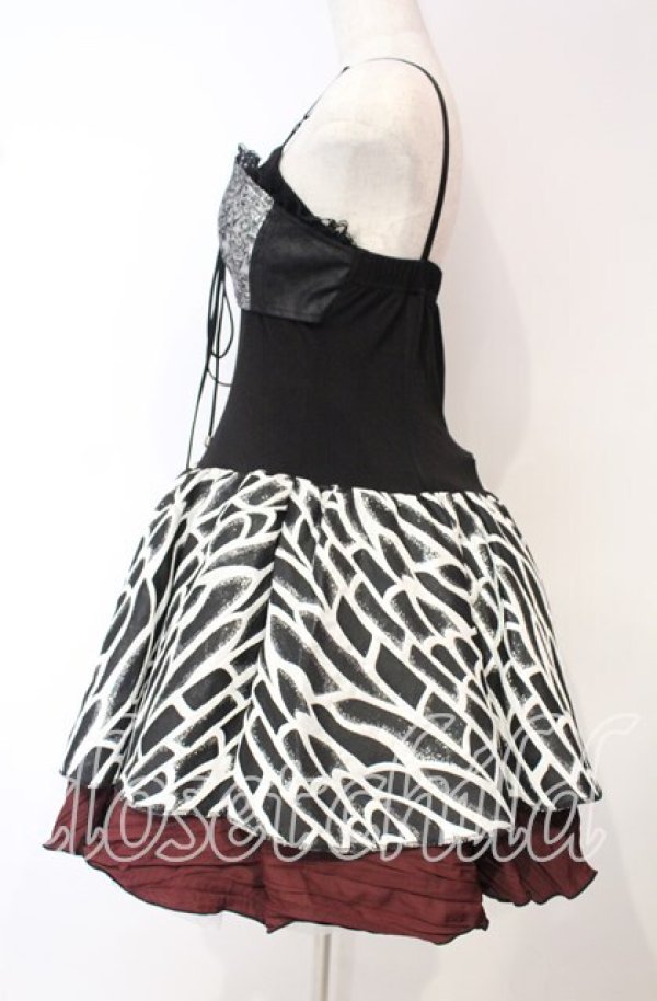 画像3: Qutie Frash / キャミワンピース  ブラック×レッド O-25-10-06-031-QU-OP-OW-OS (3)