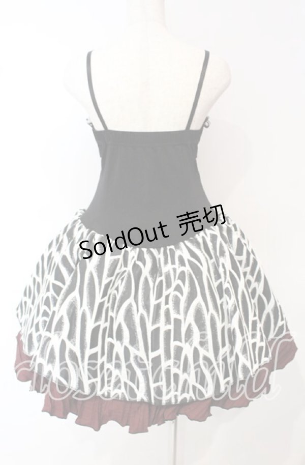 画像4: Qutie Frash / キャミワンピース  ブラック×レッド O-25-10-06-031-QU-OP-OW-ZY (4)