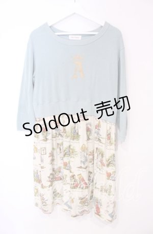 画像: Jane Marple / ALICE トロンプルイユワンピース M ミント×アイボリー O-25-10-06-034-JM-OP-IG-OS