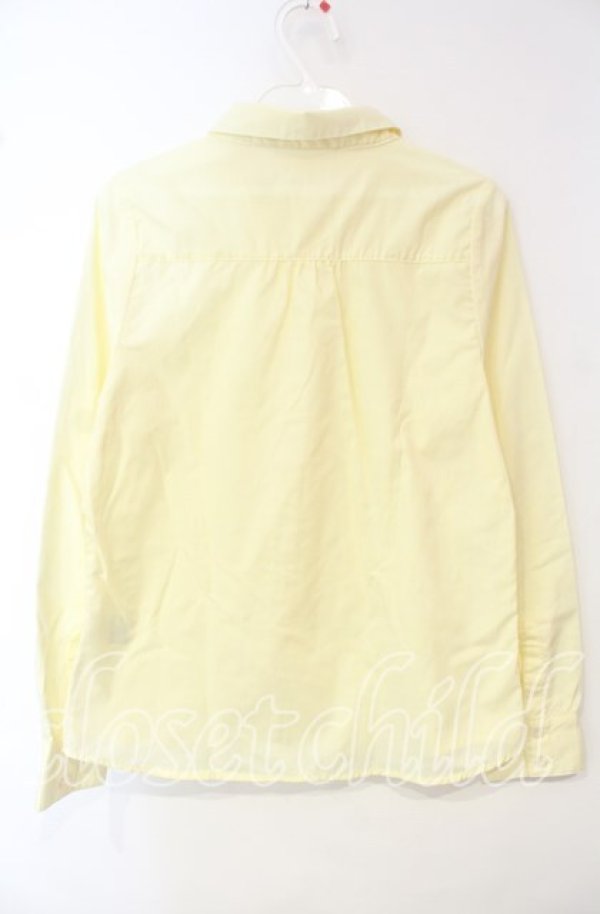 画像3: Fi.n.t / 丸襟3つリボンブラウス  イエロー O-25-10-06-040-CA-BL-IG-ZT513 (3)