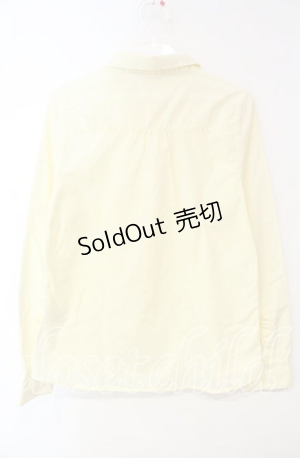 画像3: 【SALE】Fi.n.t / 丸襟3つリボンブラウス  イエロー O-25-10-06-040-CA-BL-IG-ZT513 (3)