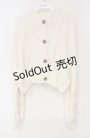画像: 【SALE】evelyn / フード付きニットカーディガン F シロ O-25-10-06-052-LO-TO-OW-ZT524