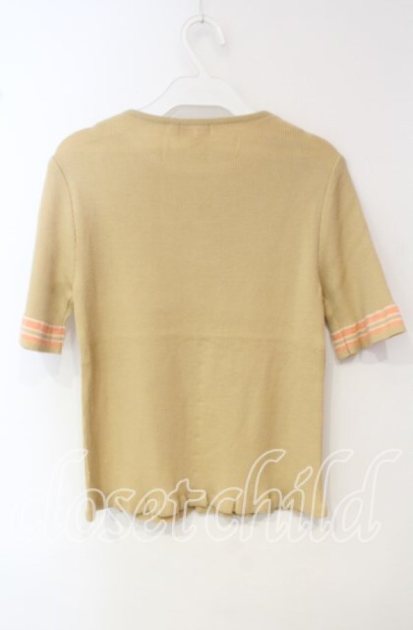 画像2: TOMATSU / 共布フリルニット 38 イエロー O-25-10-06-060-LO-TO-IG-ZT380 (2)