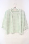 画像1: TOMATSU / マーガレットフラワーボレロ  ミント O-25-10-06-063-LO-TO-IG-ZT379 (1)
