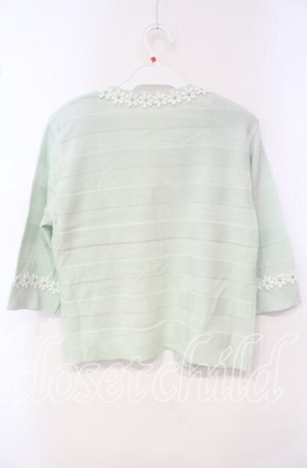 画像3: TOMATSU / マーガレットフラワーボレロ  ミント O-25-10-06-063-LO-TO-IG-ZT379 (3)