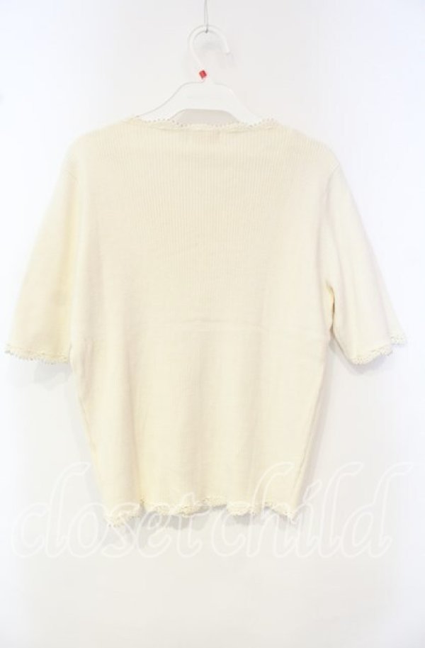 画像3: TOMATSU / ローズモチーフニット  アイボリー O-25-10-06-066-LO-TO-IG-ZT379 (3)