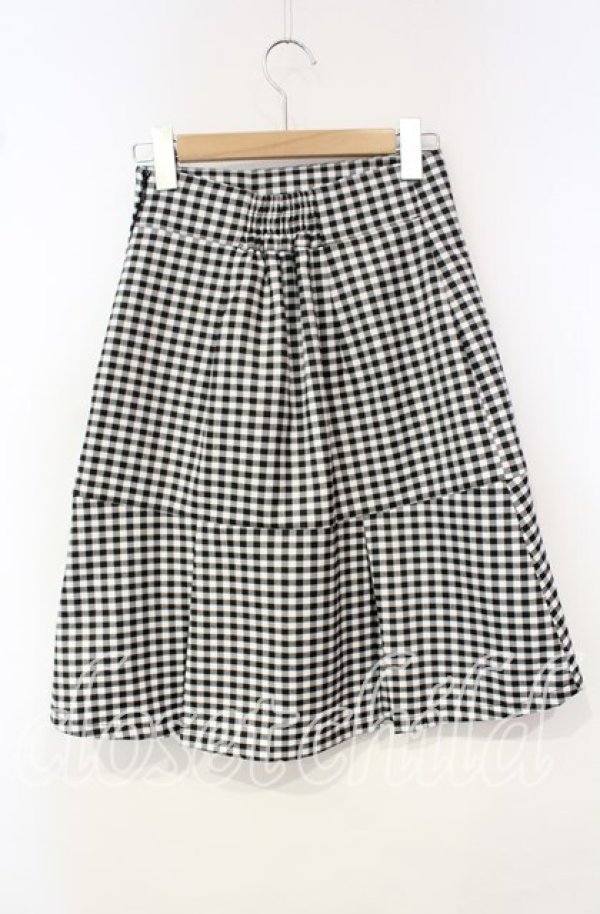 画像2: Fi.n.t / ダブル釦裾プリーツ切替ミニスカート F クロ O-25-10-06-074-CA-SK-OW-ZT105 (2)