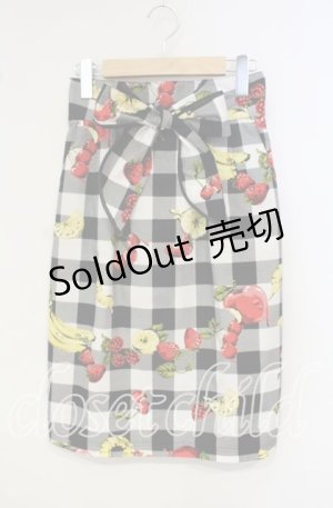 画像: 【SALE】MILK / フルーチェタイトスカート  クロ O-25-10-06-076-ML-SK-OW-ZT311