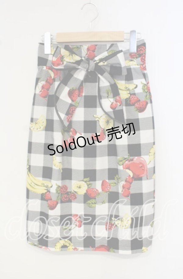 画像1: 【SALE】MILK / フルーチェタイトスカート  クロ O-25-10-06-076-ML-SK-OW-ZT311 (1)