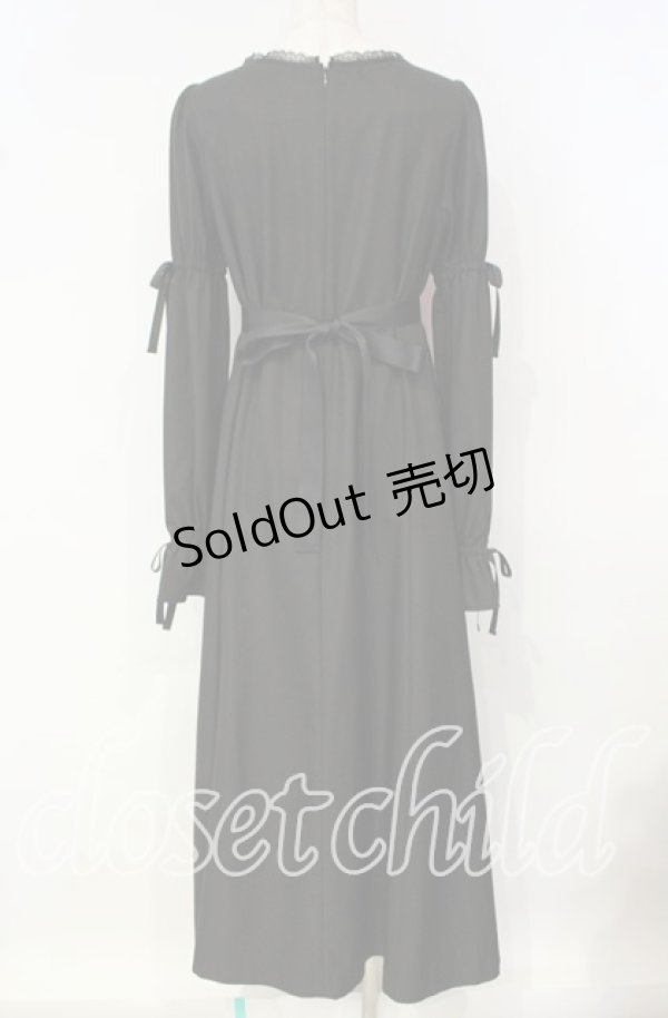 画像4: Moi-meme-Moitie / 【通販限定】2024 Winter Special Set ロングワンピース+パニエ  ブラック×ブルー O-25-10-06-006-MO-OP-OW-OS (4)