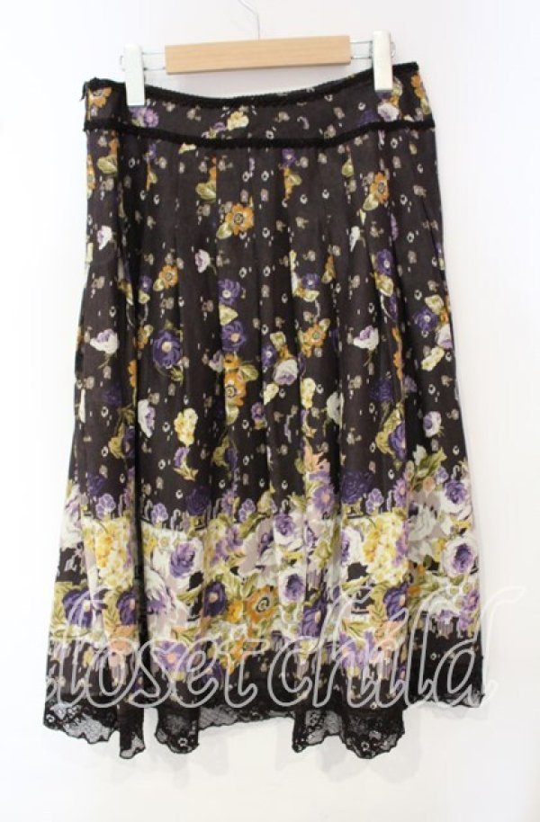画像3: INGEBORG / ローズモチーフミディスカート 13 パープル O-25-10-06-088-LO-SK-IG-ZT165 (3)