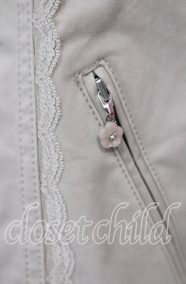 画像2: INGEBORG / フラワーチャームデニムジャケット M ピンク O-25-10-06-091-LO-JA-IG-ZT191 (2)