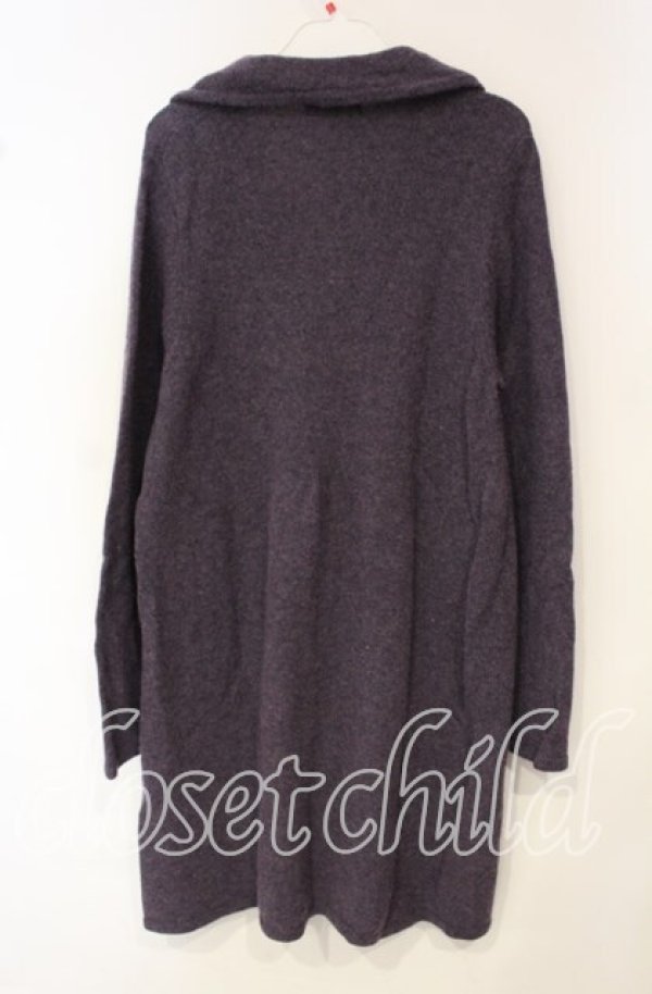 画像3: INGEBORG / モチーフカラーニットカーディガン 11 パープル O-25-10-06-093-LO-TO-IG-ZT403 (3)