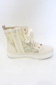画像6: axes femme / レースハイカットスニーカー S キナリ O-25-10-10-042-AX-SH-OW-ZT-K003 (6)