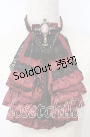 画像: Ozz oneste / 薔薇シリーズジャボタイ  ワイン×ブラック O-25-10-10-047-OO-AC-IG-OS