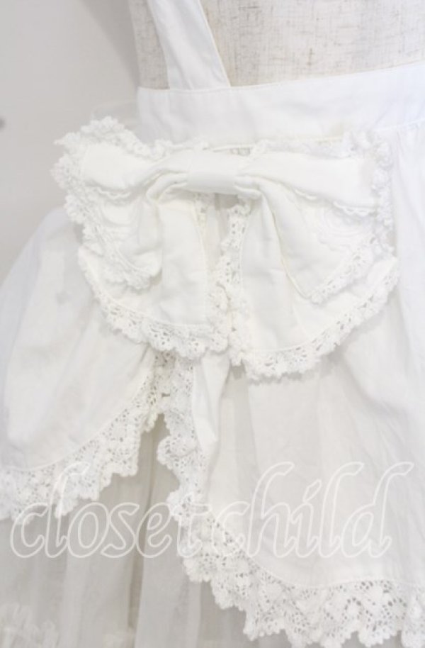 画像2: BABY,THE STARS SHINE BRIGHT / Babyカフェエプロン  シロ O-25-10-10-050-BA-OP-OW-OS (2)