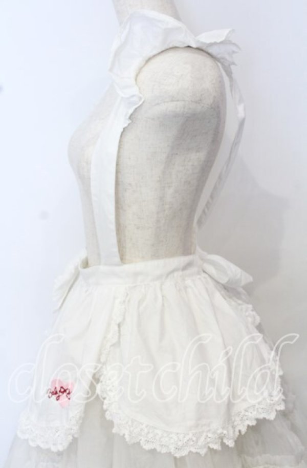 画像4: BABY,THE STARS SHINE BRIGHT / Babyカフェエプロン  シロ O-25-10-10-050-BA-OP-OW-OS (4)