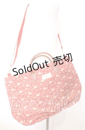 画像: PINK HOUSE / キルト横長バッグ  アカ O-25-10-10-007-LO-BG-IG-OS