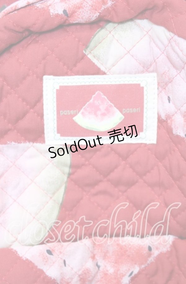 画像2: pa.se.ri. / すいか柄リュック  アカ O-25-10-10-001-LO-BG-IG-ZT-K012 (2)