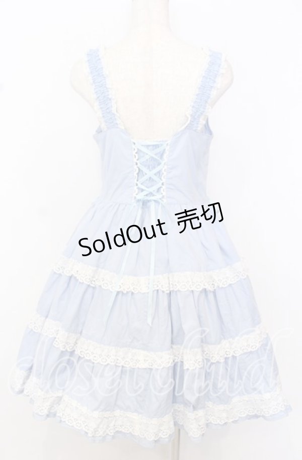 画像4: BABY,THE STARS SHINE BRIGHT / ミルフィーユジャンパースカート（2006年）  サックス O-25-10-10-056-BA-OP-OW-OS (4)