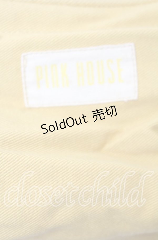 画像2: PINK HOUSE / Pロゴミニショルダーバッグ  マスタード O-25-10-10-008-LO-BG-IG-ZT-K012 (2)